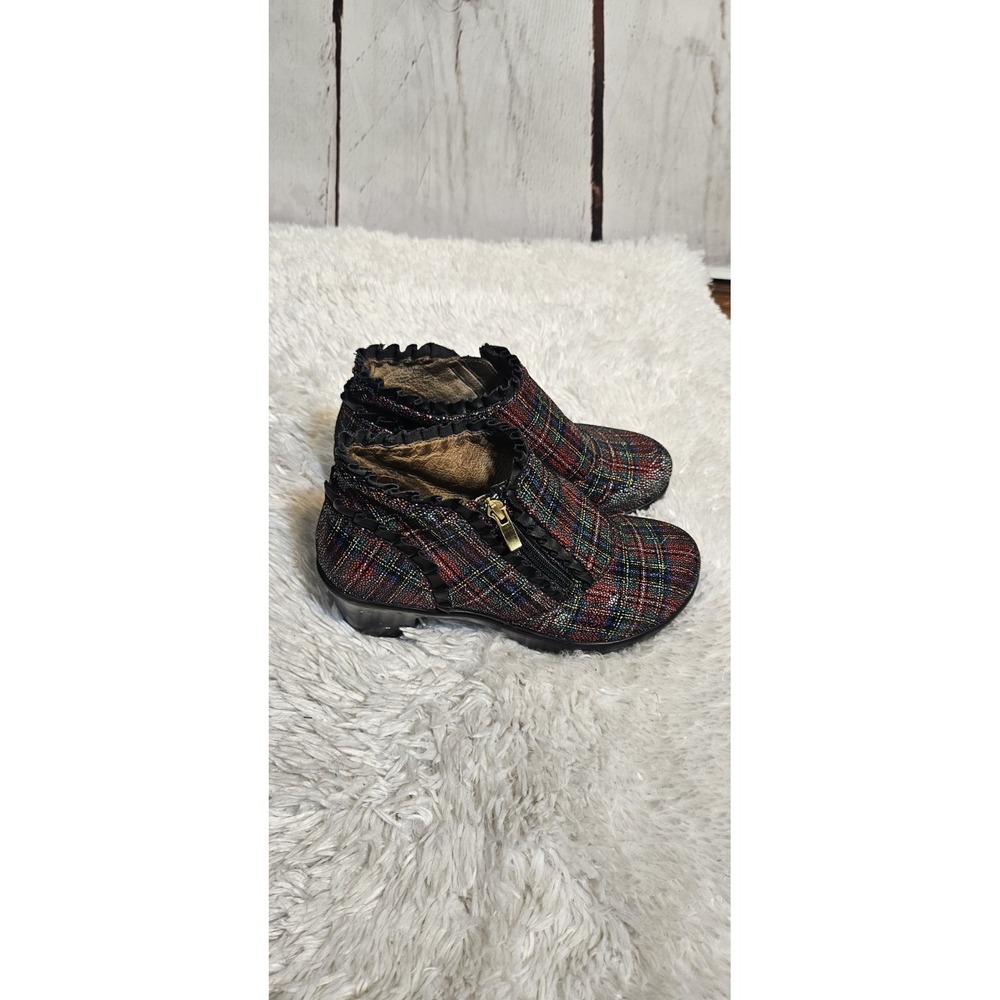 Algeria Womens Tartan Booties Size 8‎ - Picture 4 of 10